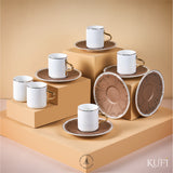Turkish Coffee Set (12 Pieces) – Kufi – Variety of colors