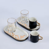 Turkish Coffee Set (6 Pieces) – Rumi – Variety of colors