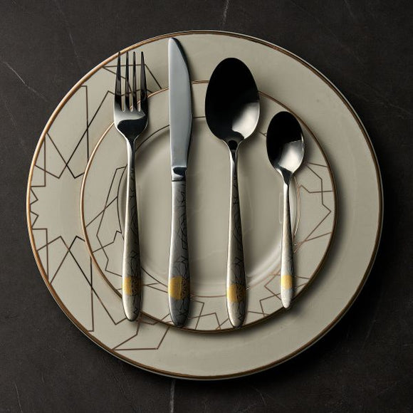 Cutlery Set - Silver Flatware Set (24 Pieces) – Saraya