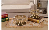 Crystal Coffee Table Set (3 Pieces) - 1 Vase & 2 Ashtrays