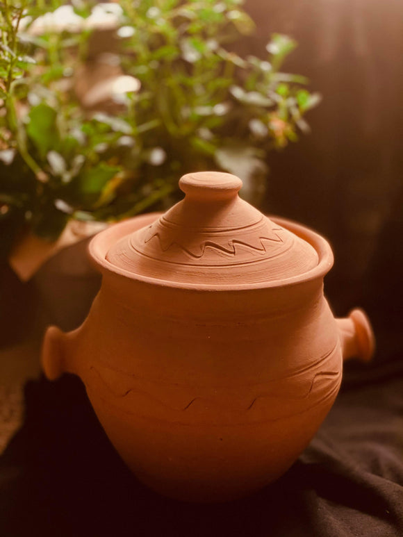 Clay Cooking Pot with Lid - 8