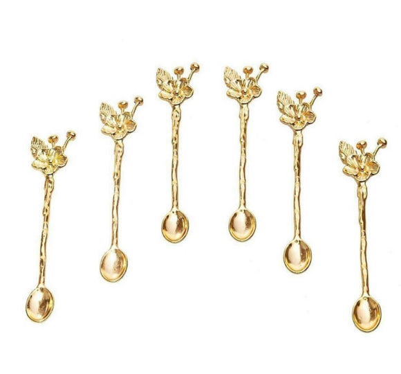 Tea spoons set (6 Pieces) - Gold