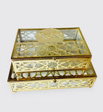 Sweets Serving Box - Decorated - for Eid, Ramadan, and other occasions (3 sizes: Large, Medium, Small)