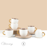 Tea / Espresso / American Coffee Set (12 Pieces) – Variety of colors