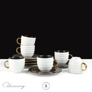 Tea / Espresso / American Coffee Set (12 Pieces) – Variety of colors