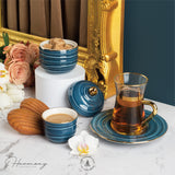 Tea and Coffee Set (19 Pieces) – Variety of Colors