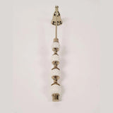 Candle Snuffer - White and Gold Beaded Handle