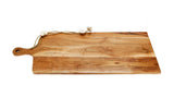 Wood Charcuterie Board Lotus Design with Handle 28" x 11"