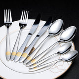 Cutlery Set - Silver Flatware Set (24 Pieces) – Saraya