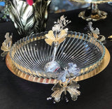 Glass Serving Plate with Stand