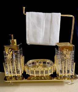 Bathroom Accessory Set (Gold / Silver)