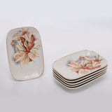 Porcelain Serving Set (6 Pieces) - Lily – White